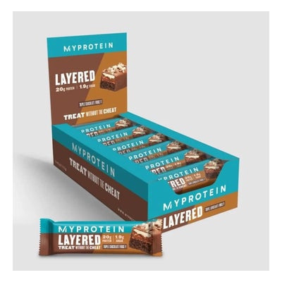 Retail Layered Bar - Triple Chocolate Fudge 12 x 60 gr