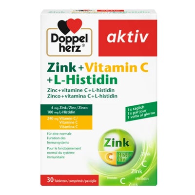 aktiv Zink + Vitamin C + L-Histidin Tabletten
