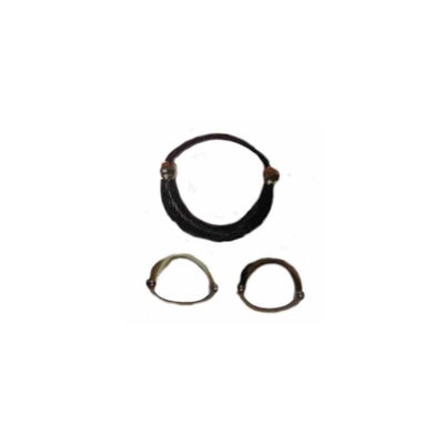 Haargummi mit Kunsthaar braun