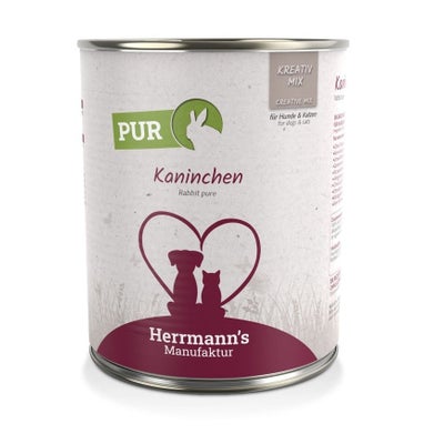 Lapin pur, nourriture humide pour chiens et chats Lapin pur, nourriture humide pour chiens et chats