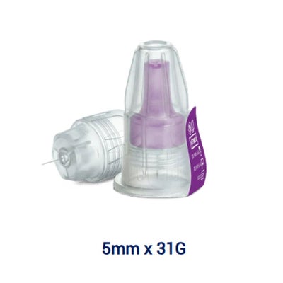 comfort aiguilles pour stylo 31G 5mm comfort aiguilles pour stylo 31G 5mm