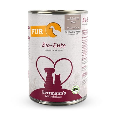 viande pure canard bio, nourriture humide pour chiens viande pure canard bio, nourriture humide pour chiens