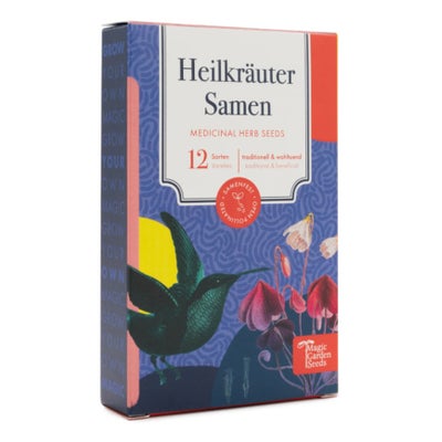 Saatgut Heilkräutersamen, 12 samenfeste Heilkräutersorten