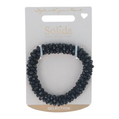 Haargummi schwarz mit Strass Haargummi schwarz mit Strass