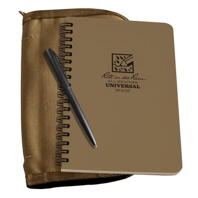 Set Side-Spiral 10.2 x 17,8 cm Notizbuch und Cover tan