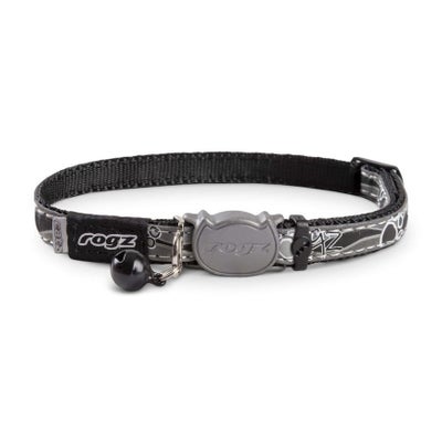 Nightcat Katzenhalsband schwarz, Halsumfang 20-31 cm