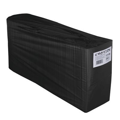 Emotion Friseur- und Kosmetik-Servietten Schwarz