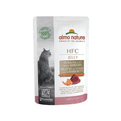 HFC Jelly Thunfischfilet mit Garnelen natural, Nassfutter für Katzen