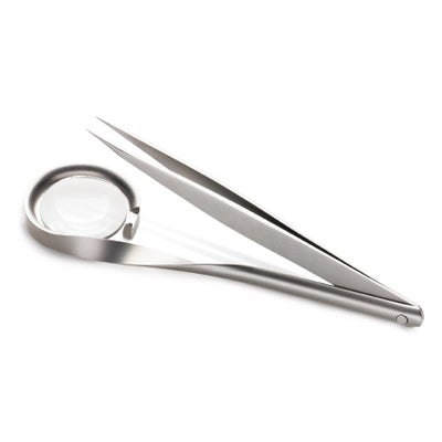 pincette avec loupe pointue inox pincette avec loupe pointue inox
