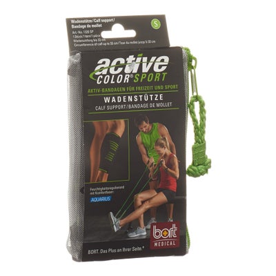 ActiveColor sport bandage de mollet S noir/vert ActiveColor sport bandage de mollet S noir/vert