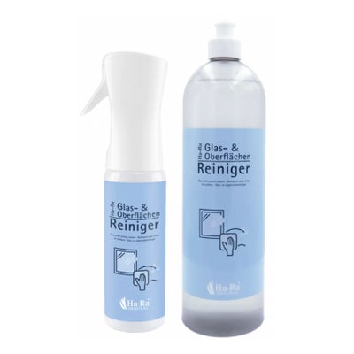 Nettoyant pour vitres et surfaces set vaporisateur vide et bouteille de recharge