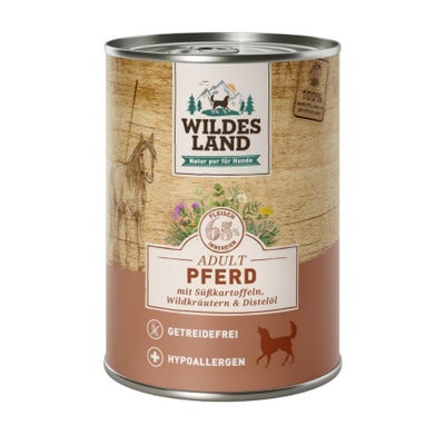 Adult Cheval avec patates douces, herbes sauvages & huile de carthame 6 x 400 g