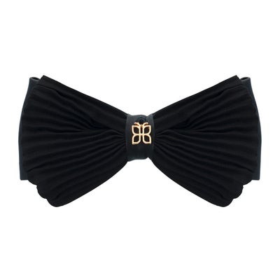 Barrette patentée avec noeud Noir