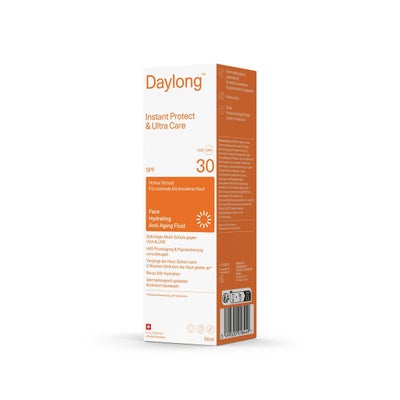 Instant Protect & Ultra Care fluide anti-âge hydratante SPF30