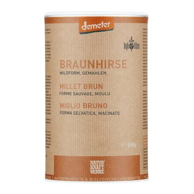 Millet brun forme sauvage moulu Demeter Millet brun forme sauvage moulu Demeter