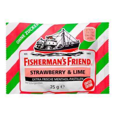 strawberry & lime sans sucre pastilles