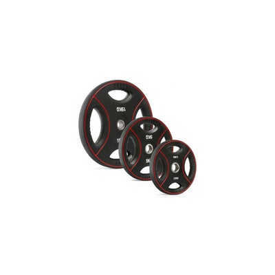 Polyurethan 4-Grip Hantelscheiben 30 mm 20 kg