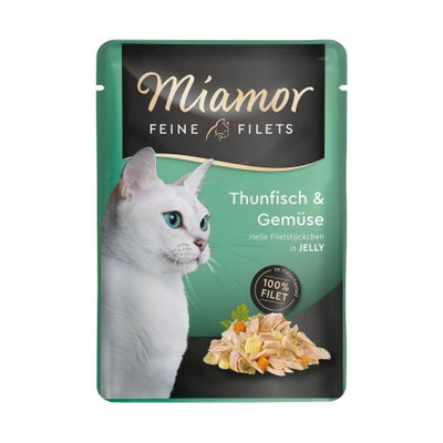 Feine Filets Thunfisch und Gemüse
