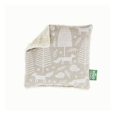 coussin aux pépins de raisin 20x20cm magie de l'hiver