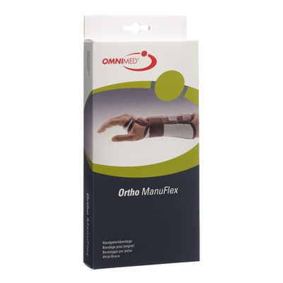 ortho manu flex bandage pour poignet M 22cm droite gris/bordeaux