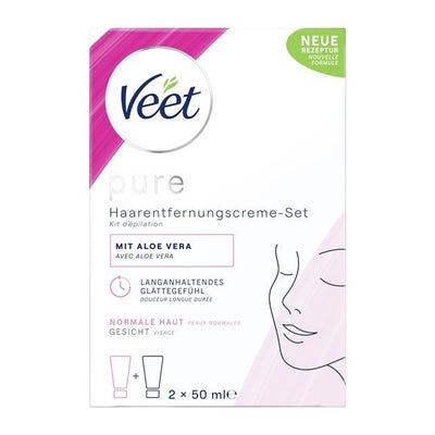 Pure Haarentfernungs-Set Gesicht 2 x 50 ml Pure Haarentfernungs-Set Gesicht 2 x 50 ml