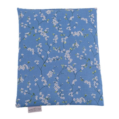 Coussin pépins raisin 26x21cm fleurettes bleu Coussin pépins raisin 26x21cm fleurettes bleu