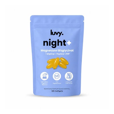 Night+ Magnesium Bisglycinat Weichkapseln