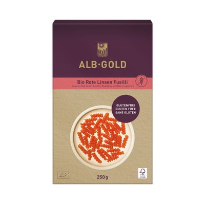 Bio Rote Linsen Fusilli