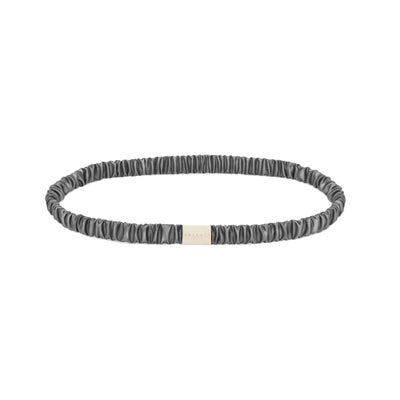 Tools - Seiden Skinny Haarband Anthrazit Tools - Seiden Skinny Haarband Anthrazit