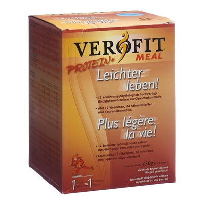PROTEIN+ boisson-repas pour contrôler votre poids Vanille Caramel 12 x 35 g pdr