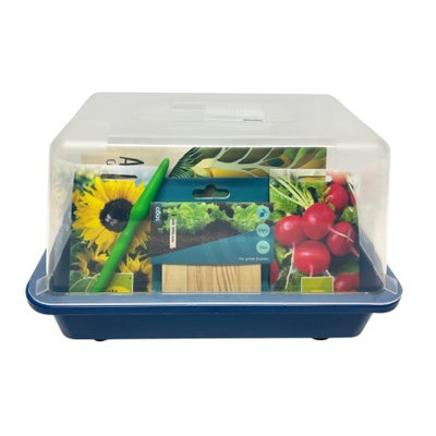 Kinderset Gewächshaus-Garten, blau (49-teilig) Kinderset Gewächshaus-Garten, blau (49-teilig)
