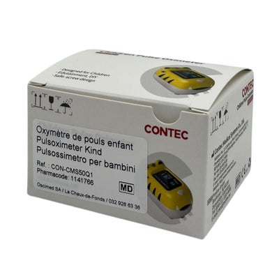 Pulsoximeter für Kinder ab 10 kg mit Batterie geliefert