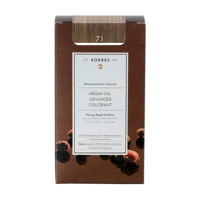 Argan Oil Hochentwickelte Coloration 7.1 Mittelblond Asch