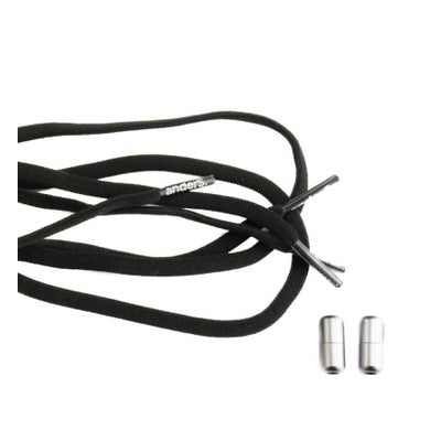 Schnürsenkel elastisch mit Schraubverschluss Schwarz, 1 Paar