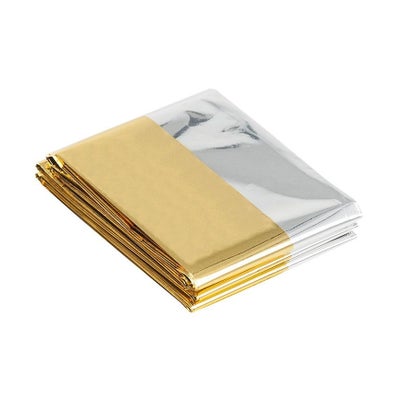 Rettungsdecke, gold/silber