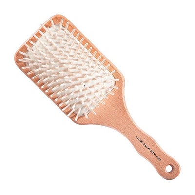 Brosse plate à picots en bois