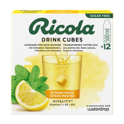 x Ricola Drink Cubes Zitrone Minze