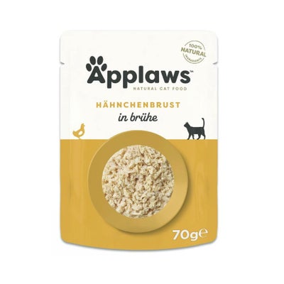 Hühnerbrust in Brühe, Nassfutter für Katzen
