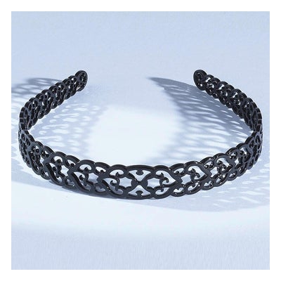 Haarreif Nostalgie schmal Noir