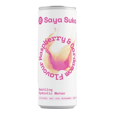 Synbiotic Sparkling Water, Raspberry & Cardamom