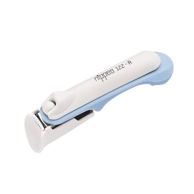 Coupe-ongles sécurité pour bébés nickelé bleu Coupe-ongles sécurité pour bébés nickelé bleu
