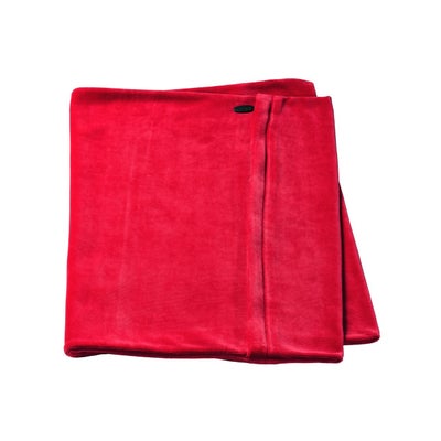 housse pour oreiller 30x40cm velours rouge