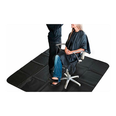 Bodenmatte für den mobilen Friseur Schwarz