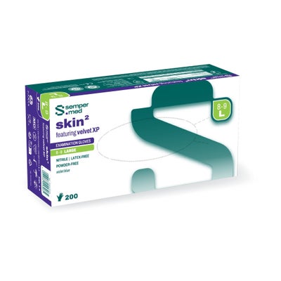 skin² Nitril Handschuhe, Grösse L