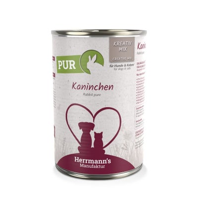 Kaninchen Reinfleisch, Nassfutter für Hunde und Katzen