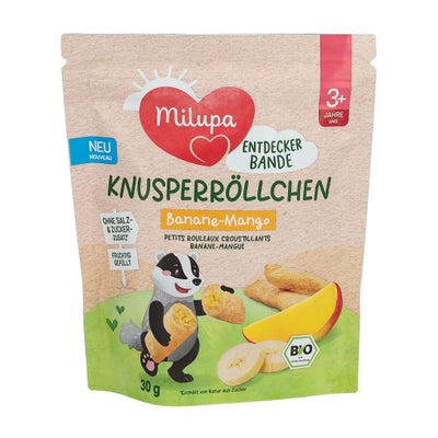 Bio Knusperröllchen Banane Mango 3+