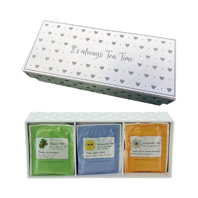 Kartonbox Hearts mit 3 x 8 Portionenbeutel Kartonbox Hearts mit 3 x 8 Portionenbeutel