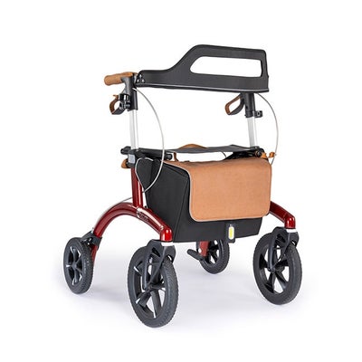 Rollator Allround mit Tasche 54 cm Barolo Red