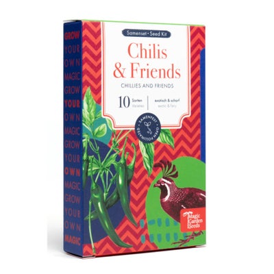 Graines Chilis & Friends, 10 variétés de piments et dherbes résistant aux graines