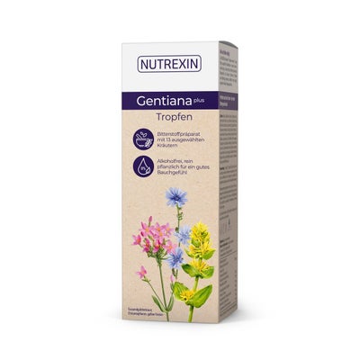 Gentiana Plus Tropfen, alkoholfreier Bitterstoff-Extrakt Gentiana Plus Tropfen, alkoholfreier Bitterstoff-Extrakt